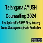Telangana AYUSH Counselling 2024 Released Updates For BHMS Stray Vacancy Round And Management Quota Admissions